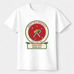 Assistant Head Elf kids Christmas shirt for Big Sister, flat, White
