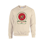 Gift Wrapping Dept. Christmas sweatshirt for Aunt, front, Sand